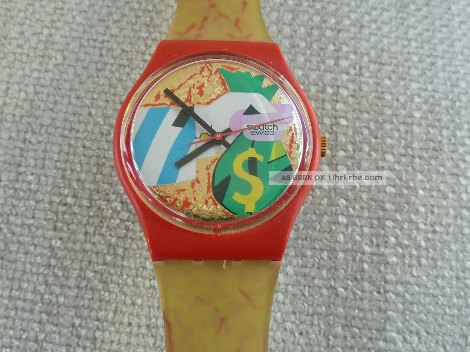 Golden Collage Dore V.  1992 Rar,  Swatch,  Ovp Inkl.  Neue Batterie Armbanduhren Bild