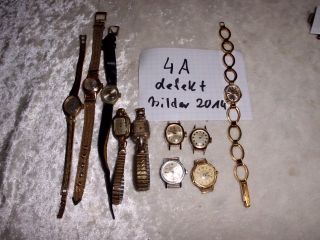 4a) Konvolut Defekter Armbanduhren,  Kienzle,  Lady,  Timex,  Exquisit,  Usw Bild