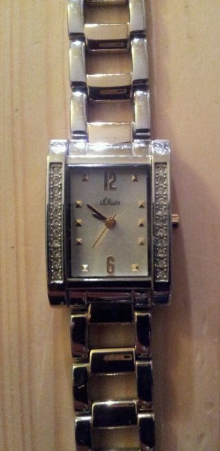 Damenuhr Armbanduhr S.  Oliver Bicolor Gold - U.  Silberfarben Top Bild