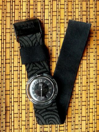 Damen Pop Swatch Uhr Mondfinsternis Aus 1992,  Uhr Läuft Bild