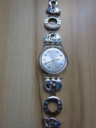 Swatch Uhr Armbanduhr Damen Damenuhr Mit Steine Top Design Bild