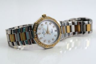 Baume & Mercier Rivera Uhr/watch - 47 X Diamonds 18k Gold Top/mint Bild