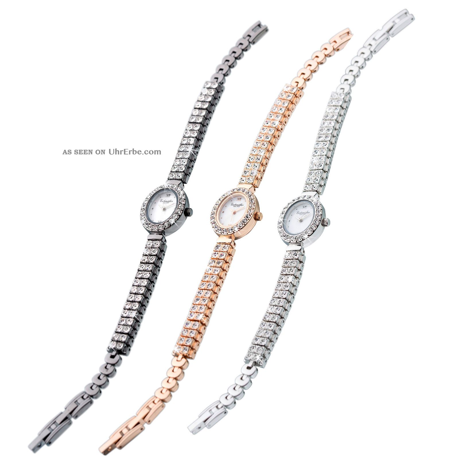 Damen Schmuckbanduhr Uhr Edelstahl Similisteine Starsssteine Verschiedene Farben Armbanduhren Bild