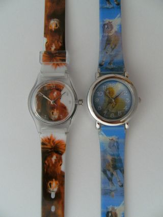 1 Kinderarmbanduhr Pferde Kinderuhr Uhr Uhren Pferd Pony Ponys Kinderuhren Bild