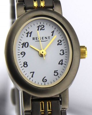 Armbanduhr Regent Bicolor - Mineralglas - Mit Gliederband - Titan Bild