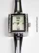 Damenuhr Meister Anker Edelstahl Weiße Steine Neuwertig Mit Neuer Batterie Top Armbanduhren Bild 2