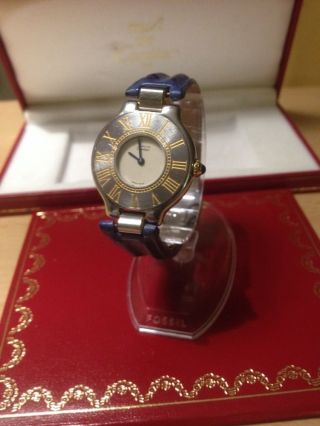 Cartier Must Ligne - 21 Montre Uhr Damenuhr Stahl/gold Bild