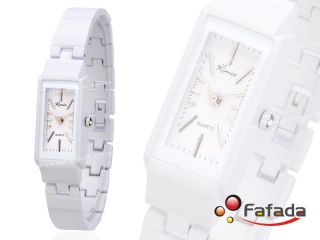 Fafada Kimio Damenuhr Armbanduhr Damen Quarz Analog Uhr Uhren Weiß Viereck Bild