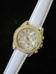 Excellanc Damen - Quartz - Uhr Strass Blingbling Gold Optik Armband Weiss Armbanduhren Bild 3