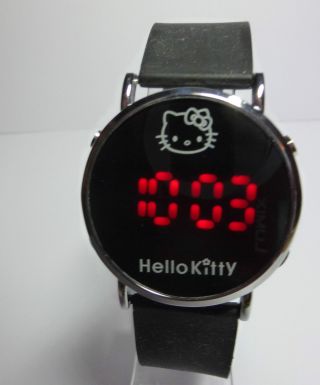Armbanduhr Uhr Hello Kitty Silikon Led Digital Bild