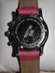 Christ Chronograph Quarzuhr Damen Pink Perlmutt Leder Zirkonia Edelstahl Nw Armbanduhren Bild 2
