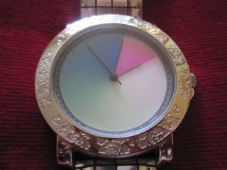 Rainbow Aurora E - Motion Of Color Damen Leder Armbanduhr Qvc Selten Rar Bild