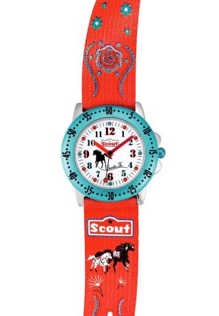 Scout Action Girls Mädchen Armbanduhr 378.  062 Santa Fee Stoff - Armband 5 Atm Bild