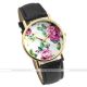 Damen Blumen Pu Leder Armbanduhr Quartz Watch Quarzuhr Quartz Quarz Uhr 5 Farbe Armbanduhren Bild 6