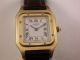 Seltene Feine Cartier Santos Klassik Gold 750 Faltschließe Handaufzug Kal.  21 Armbanduhren Bild 6