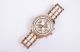 Designer Strass Damenuhr Armband Uhr Chronograph Optik Rose Gold Silber Uhr01 Armbanduhren Bild 3