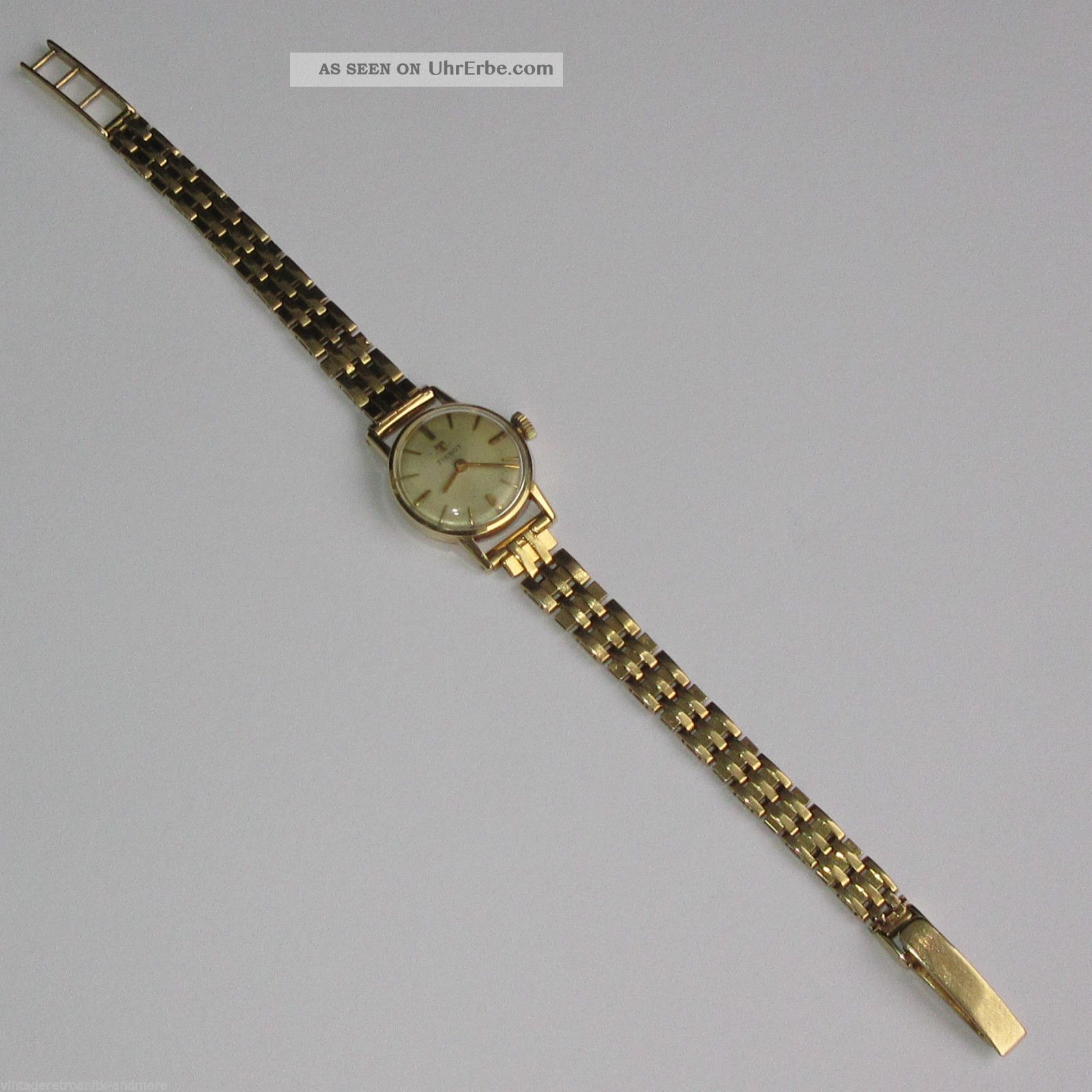 585 Gold Tissot Lady Armbanduhr 17 Jewels Handaufzug Gehäuse, Armband ...