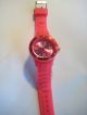 Damen Armbanduhr Uhr Pink Aus Silikon Bzw Gummi Mit Datumsanzeige Top Armbanduhren Bild 2