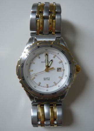 Dugena Wr100 Armbanduhr Bicolor Silber Gold Damenuhr Herrenuhr Bild