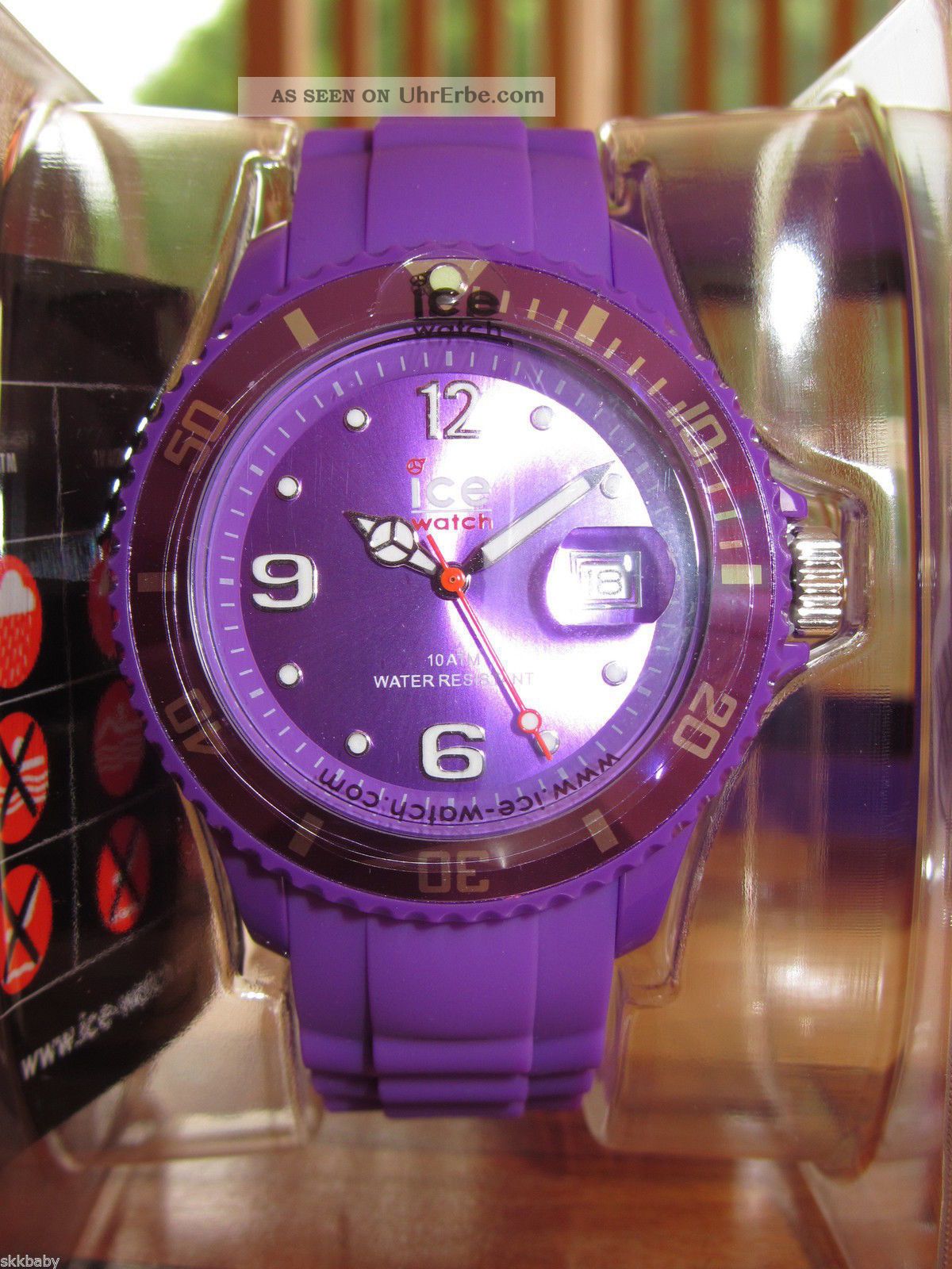 Ice Watch In Purple Uni Im Würfel (spardose) Und Handy Anhänger