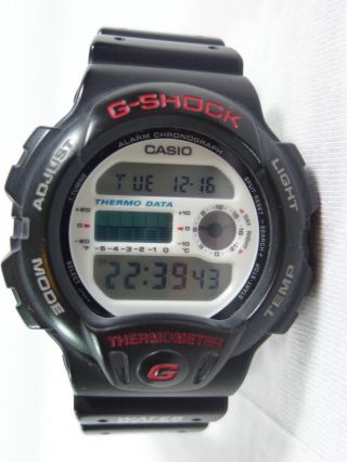 Vintage Casio G - Shock Dw 6100 Thermometer Watch - 1993 - Rare Bild
