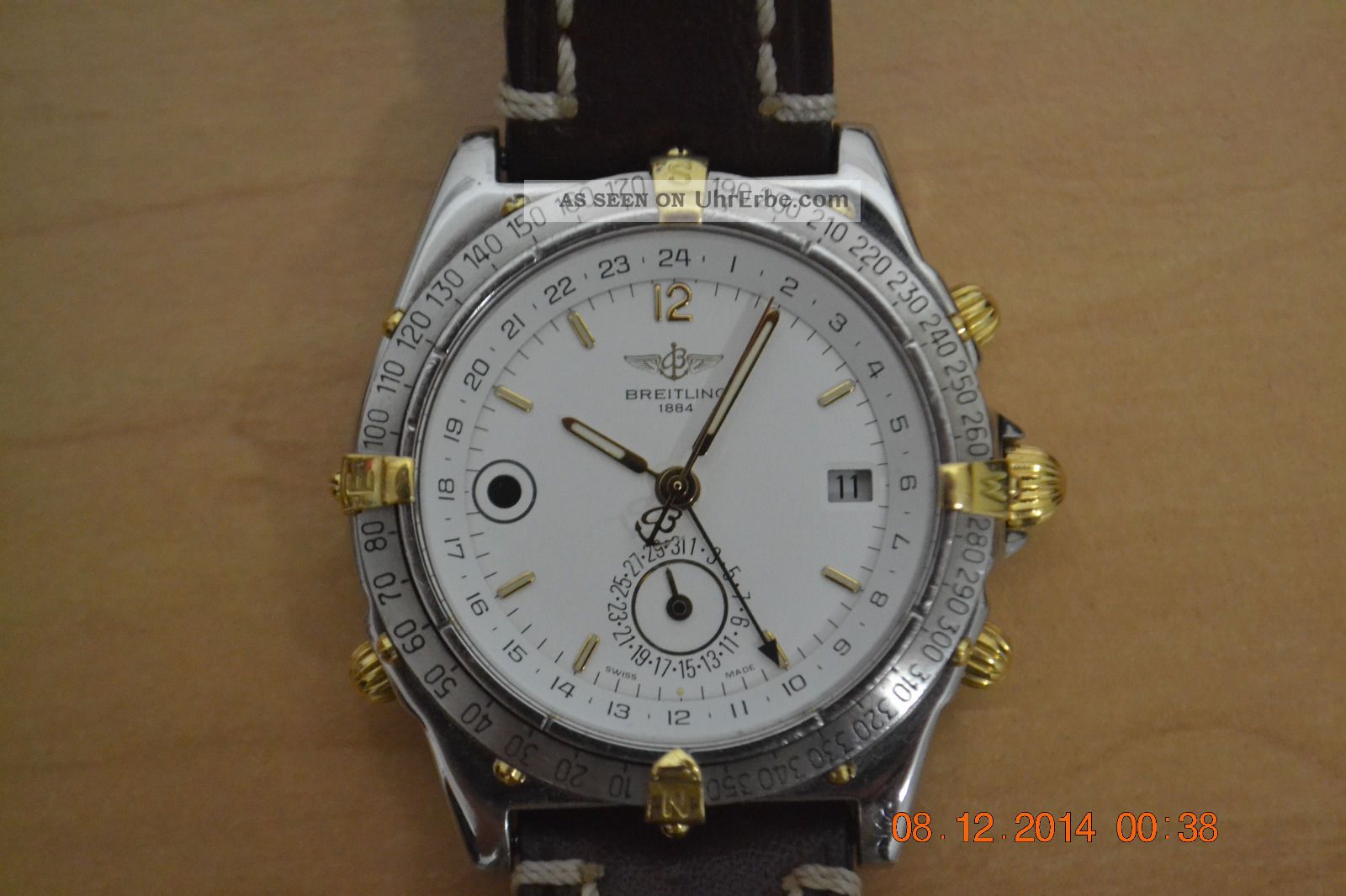 Breitling Duograph Double Date 2tone Day & Night Gmt Ref.  B15507 Armbanduhren Bild