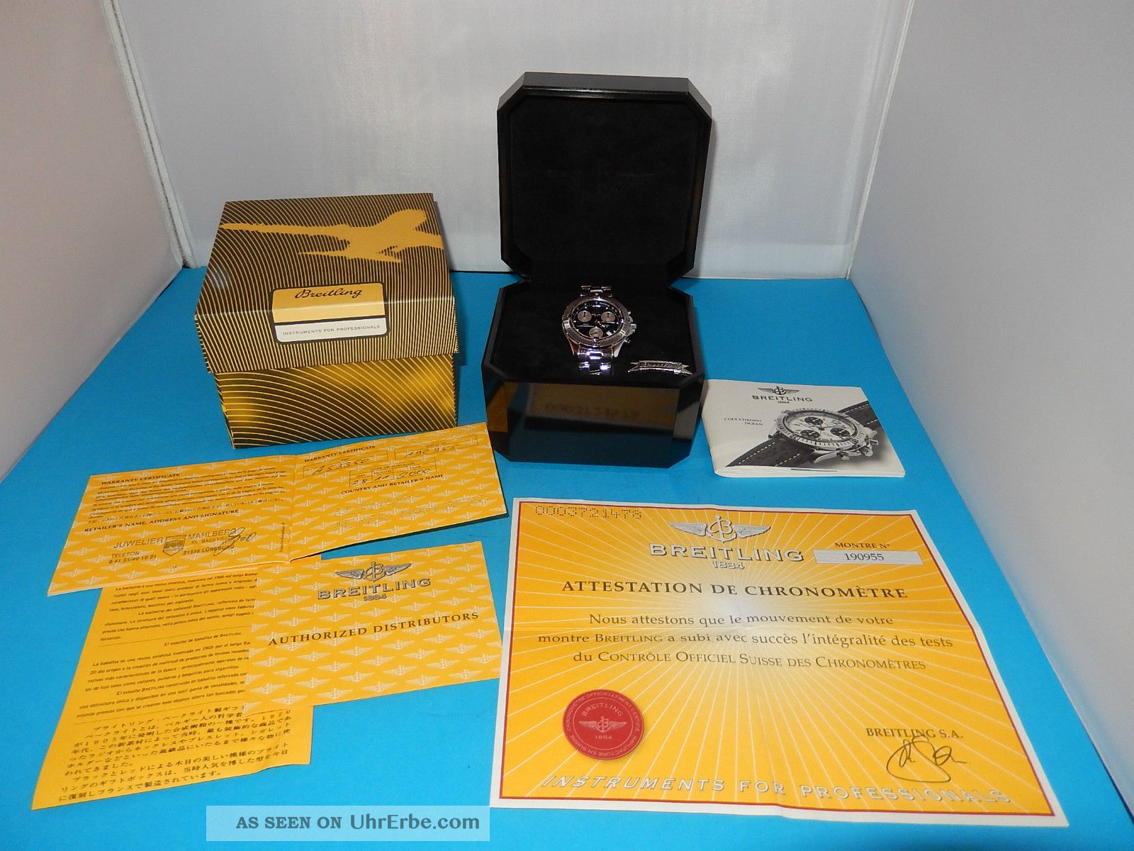 Breitling Colt Ocean,  Mit Allen Zertifikaten Und Edelstahlarmband Armbanduhren Bild