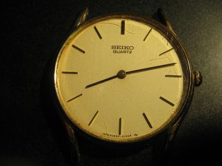 Vintage: Seiko Quarz Armbanduhr Ohne Band Und Stege Bild