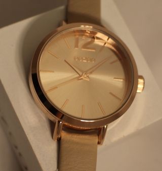 Oozoo Uhr Armbanduhr Lederband Designuhr - C6980 - Ø Ca.  35 Mm - Sand Rose Bild
