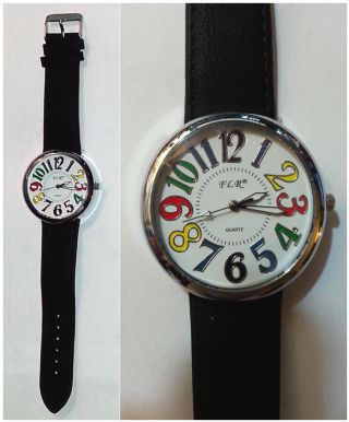 Hübsche Armband - Uhr Mit Bunten Ziffern / Analog - Quarz / Neuwertig U12 Bild