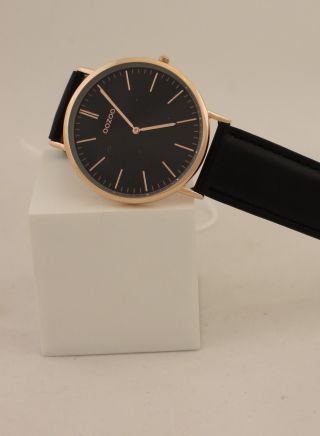 Oozoo Uhr Armbanduhr Lederband Designuhr - C6949 Ø Ca.  35 Mm Schwarz/rose Bild