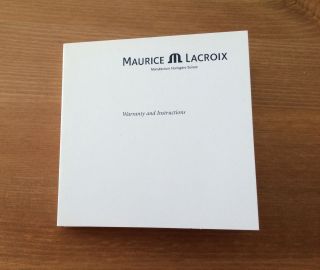 Maurice Lacroix Bedienungsanleitung Für Mechanische Uhr Ml113 Bild