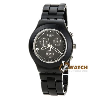 Swatch Svcf4000ag,  Unisex Rauchig Schwarz Zifferblatt Aluminium Chrono Uhr Bild