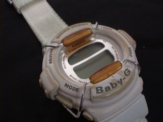 Casio Armbanduhr Baby - G Bg - 320 Weis Mit Stoff/ Textilarmband Bild
