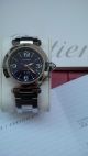 Cartier Pasha 2475 Big Date Automatic Stainless Steel 35mm Blue Dial Incl Papers Armbanduhren Bild 4