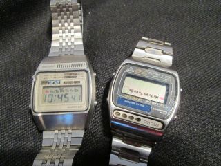 Seiko Lc Quartz,  Alarm Chrono Lcd Digital Uhr Armbanduhr Vintage Bild