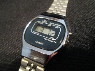 Meister Anker Quartz Lcd Digital Uhr Armbanduhr Vintage Bild