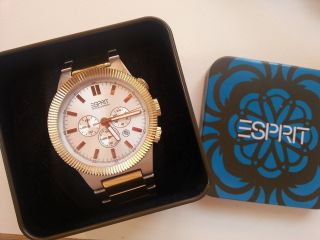 Große Esprit Uhr/ Chronograph / Wie In Ovp/ Np169€ Bild