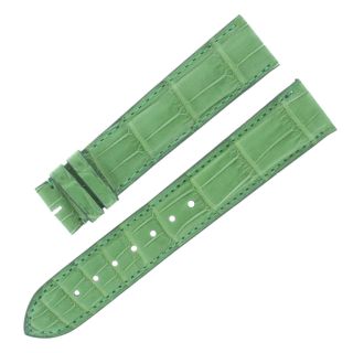 Uhrarmband Cartier Kd18bm01 20 Mm - 18 Mm Matt Grün Alligator Leder Bild