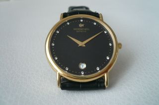 Raymond Weil Geneve Armband Uhr Mit Datumsanzeige Und Steinen Bild
