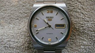 Seiko 5 Automatik Armbanduhr 70er Jahre Automatic Day Date Bild