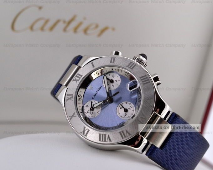 Cartier Chronoscaph 21 Blau,  Nagelneu, Armbanduhren Bild