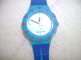 Armbanduhr,  Blau,  Mc Donald 1996,  Atlanta,  Sekundenzeiger,  Kunststoff,  Sammlers Bild