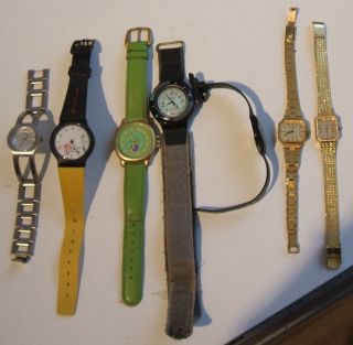 Konvolut 7 Armbanduhren Tcm Armbanduhr Swatch Golduhren Tcm A.  R.  Penck Bild