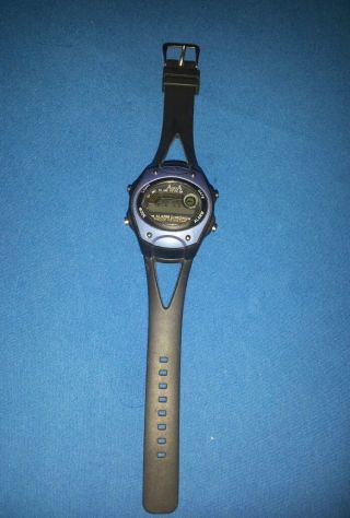 Aqua Armband Uhr Alarm Chrono Shock Resistent An Bastler Rarität Bild