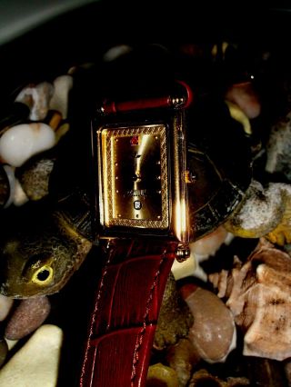Bellux Damen Uhr 23k Gold Electroplated,  Rubin Noch Bis 7/2016 Bild