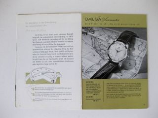 Vintage Omega Booklet Seamaster Chronometer Constellation Grand Luxe Gold Uhr Bild