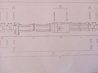 Armbanduhr Riemen Teile Omega Seamaster Für 1455/452 1455 - 452 1455.  452 Bild