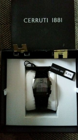 Cerruti 1881 Damenuhr Lp 279€ Inkl Ovp Etc.  Led Digital Uhr Pearl Black Bild