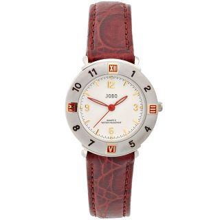 Jobo Damenuhr Damenarmbanduhr Uhr Quarz - Analog Leder Armbanduhr J - 37316 Bild